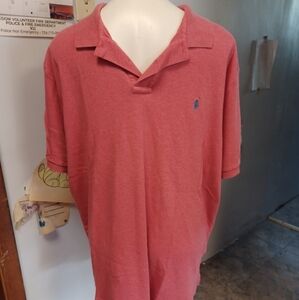 Men's short sleeved polo raph lauren shirt size 2XL Coral comfort cotton pony